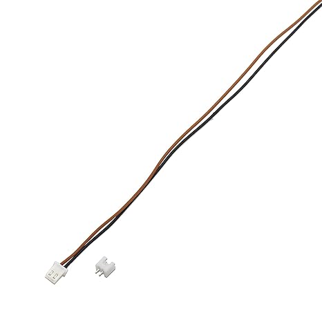 2 pin Male and Female 2.5mm 2515 Connector Plug with Silicone 10 Inch Wire - PACK OF 20 view 2