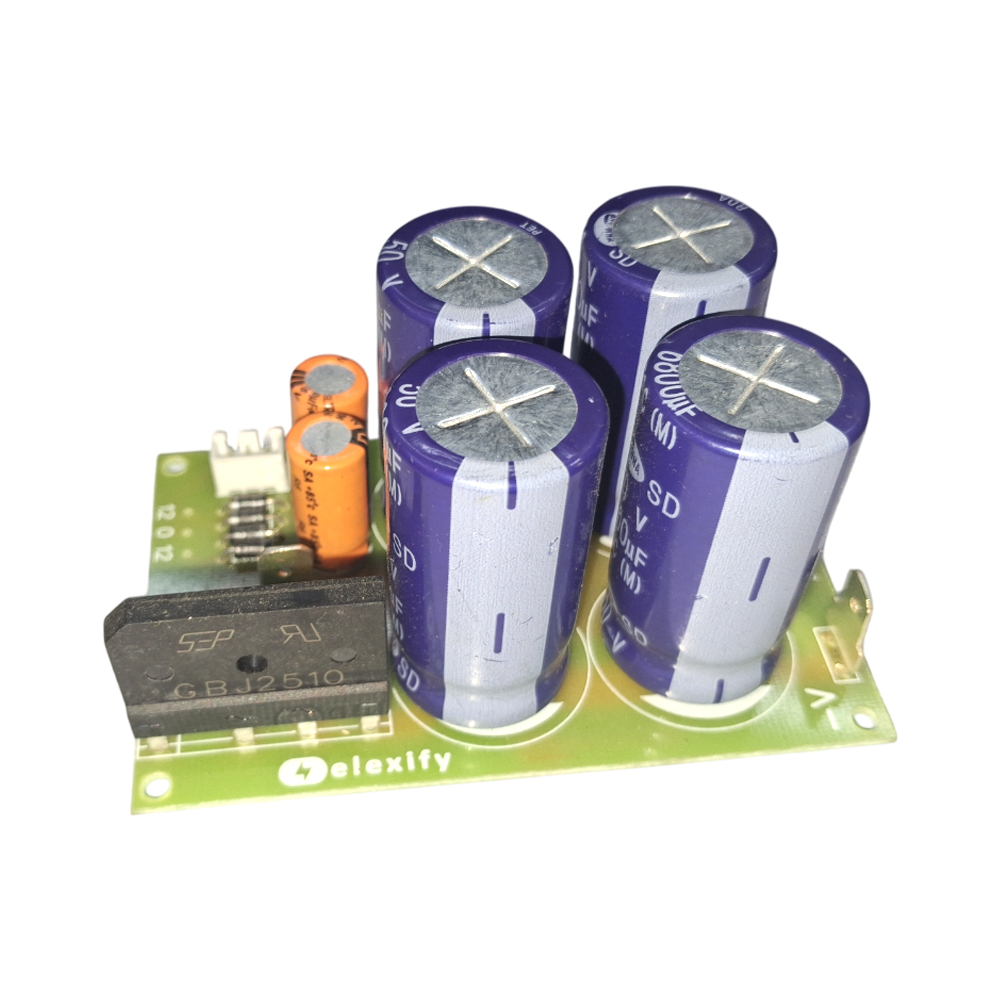 Amplifier Power Supply Board, 6800uF 50V X 4 + 12 0 12 view 3