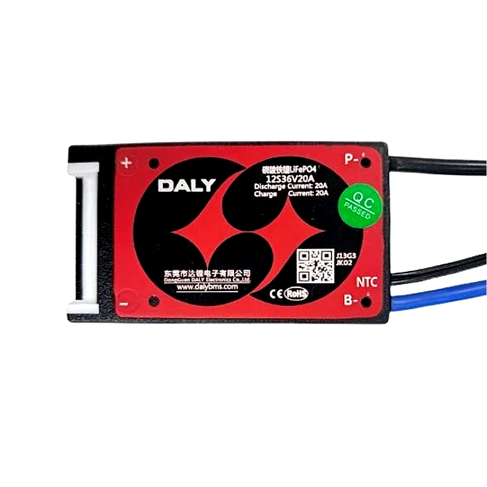 Daly 12S 20A LiFePO4 BMS – 36V Battery Management System with Balance