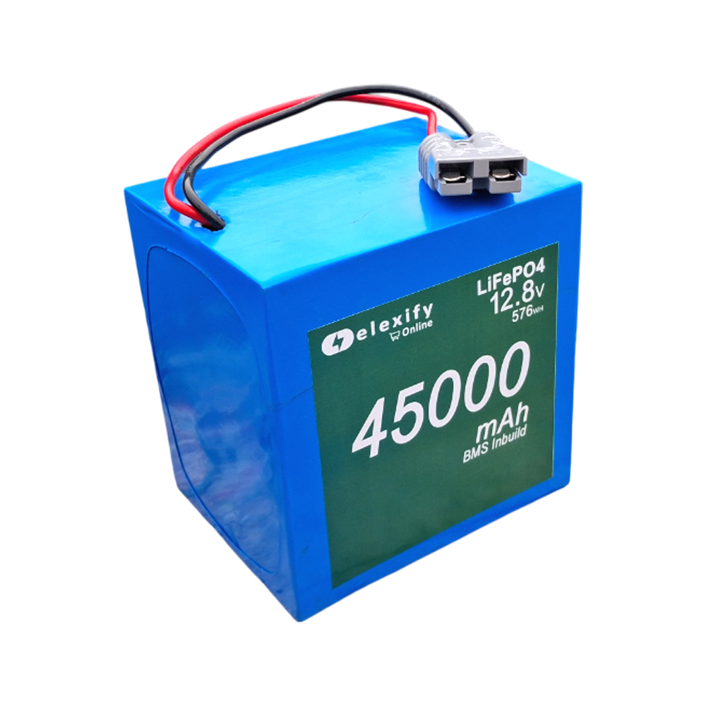 ELEXIFY 12.8V 45000mAh (45Ah) LiFePO4 Rechargeable Battery Pack with BMS view 2
