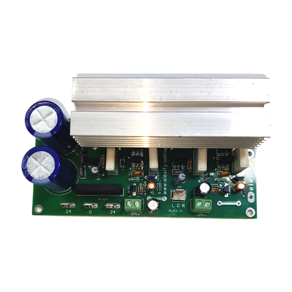 Elexify 200W Stereo Amplifier Board with AC to DC Capacitor Power Supply (2SC5200 & 2SA1943) view 3