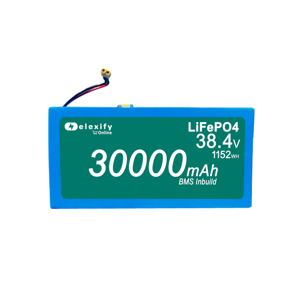ELEXIFY 36V 30000mAh ( 38.4V 30Ah) LiFePO4 Rechargeable Battery Pack with BMS view 2