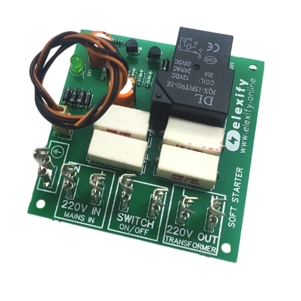 Elexify Amplifier Soft Starter Circuit with RESISTOR