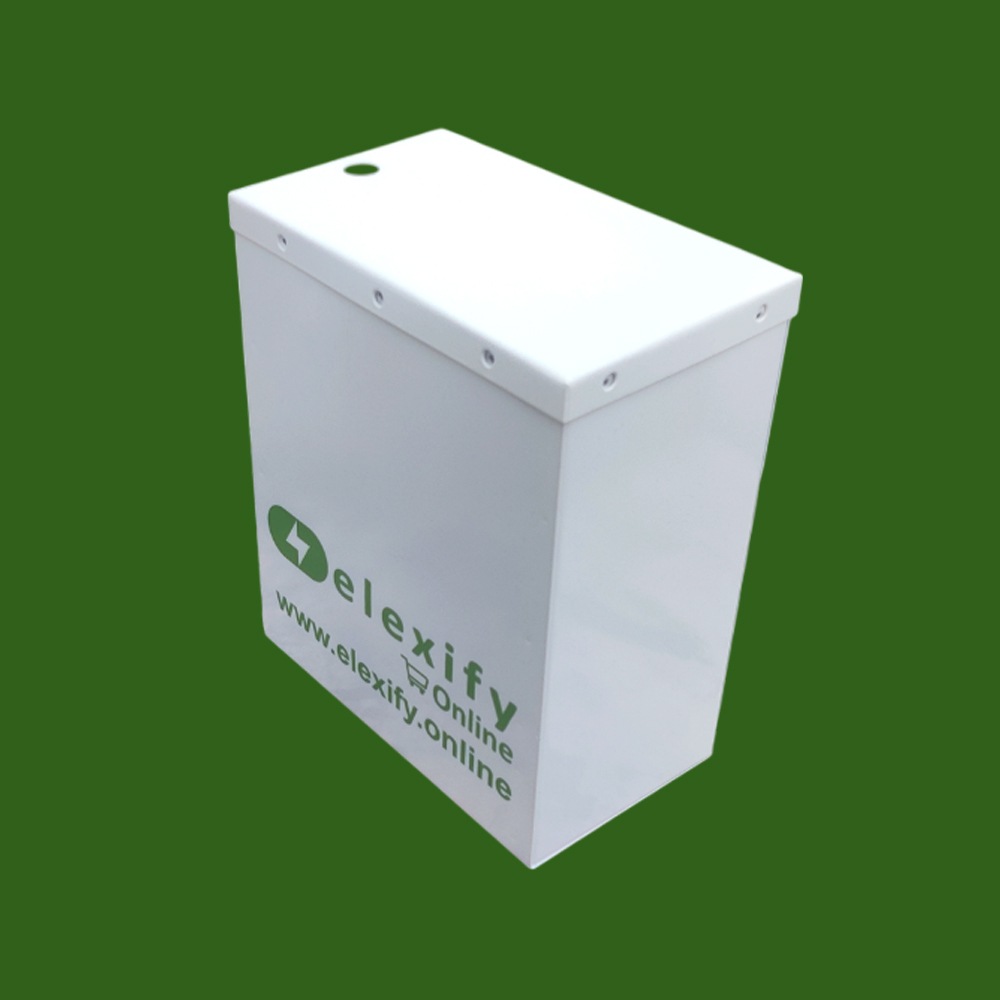 Elexify Battery Enclosure Box for 12V 30Ah / 24V 15Ah LiFePO4 32140 4S2P OR 8S1P Battery Pack