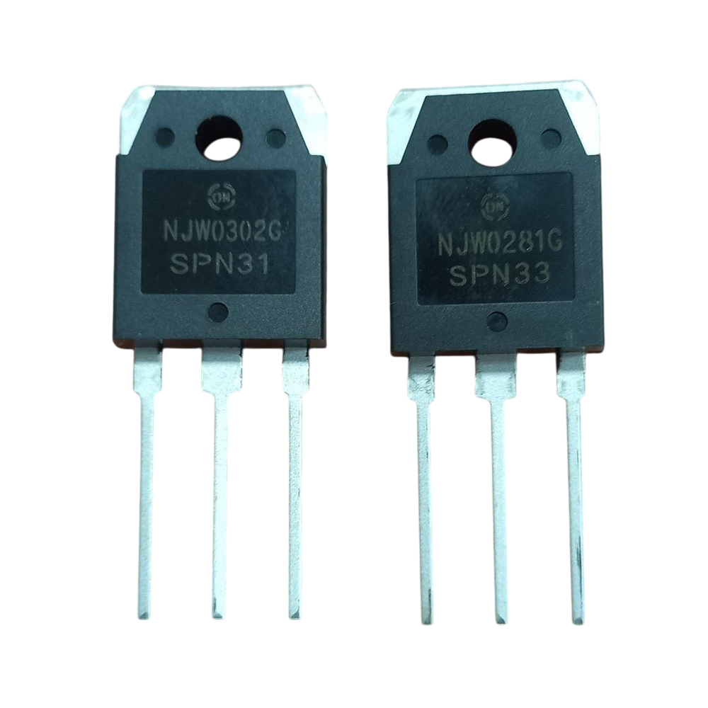 NJW0302 (NPN) & NJW0281 (PNP) PAIR (Onsemi)