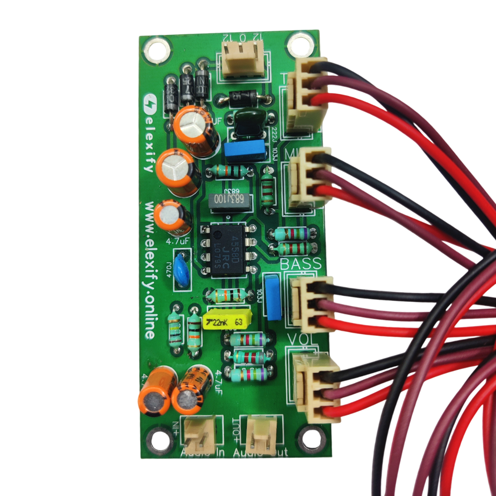Pre Amplifier Bass Mid Treble Board (Double Sided PCB) view 3