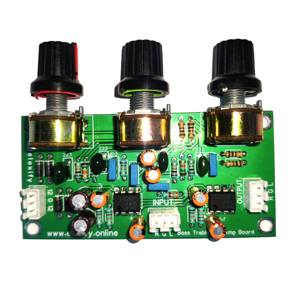 Pre Amplifier Bass Treble Board (Stereo with Double Sided PCB) view 2